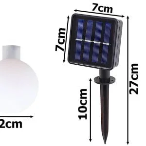 LED RGB 40 outdoor solar decorative garland 690cm 8 functions 30 LED RGB 40 outdoor solar decorative garland 690cm 8 functions