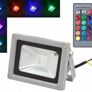 Zunanji LED RGB reflektor + daljinski upravljalnik 10W IP65
