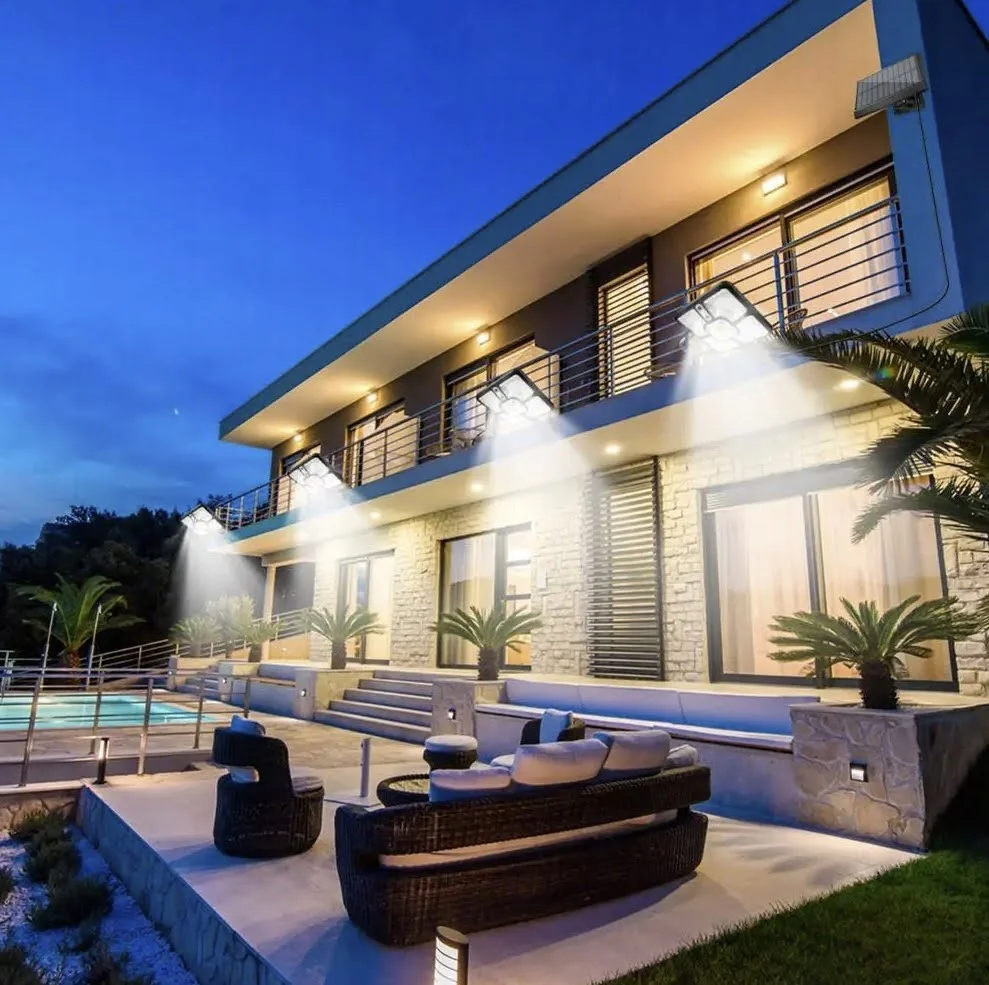 a house with a pool and a deck