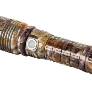 a close up of a flashlight