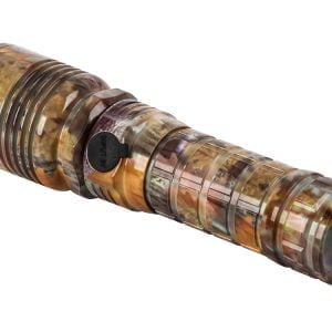 a close up of a flashlight