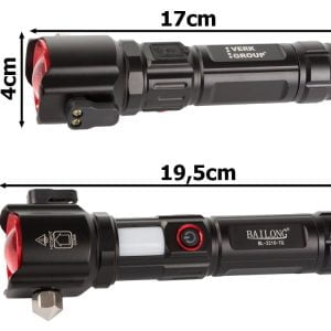 a comparison of a flashlight
