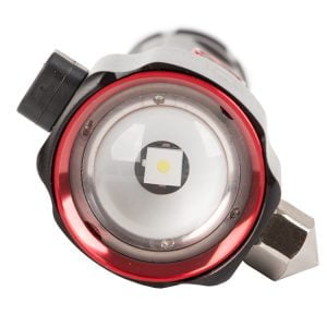 3v1 taktična aku. LED alu. ročna svetilka ZOOM kladivo + powerbank