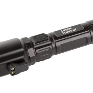 3v1 taktična aku. LED alu. ročna svetilka ZOOM kladivo + powerbank