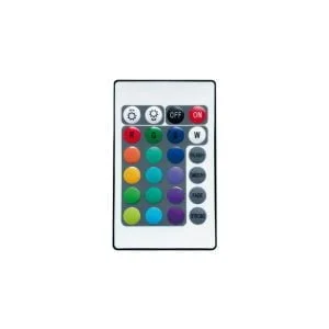 Set RGBW 5m self-adhesive LED strip IP44 24W waterproof 14 a close-up of a remote control