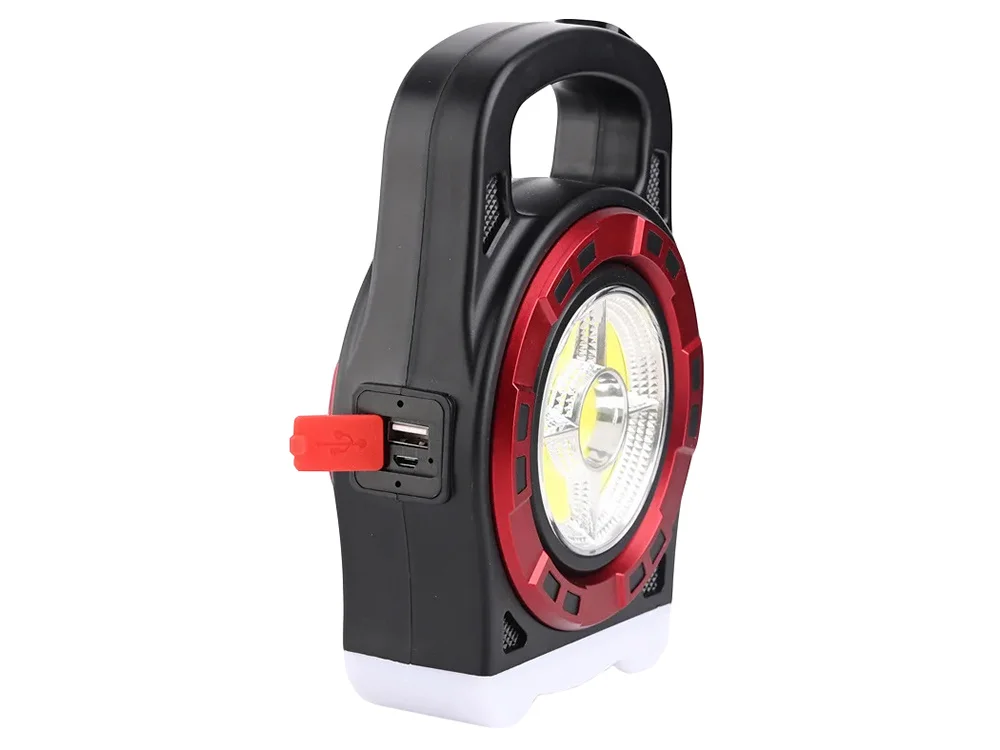 3in1 solar LED COB flashlight with power bank