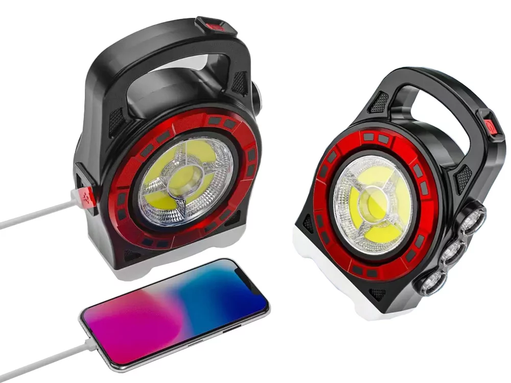 3v1 solarna LED ročna svetilka s powerbankom