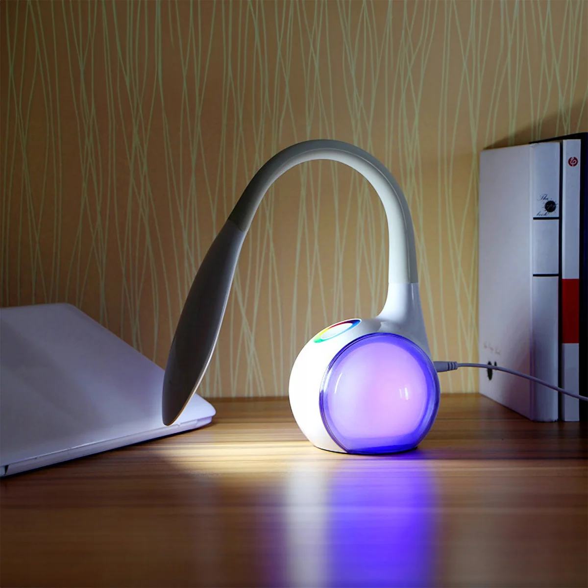 Moderna velika LED 256 RGB svetilka namizna USB touch 5 Moderna velika LED 256 RGB svetilka namizna USB touch