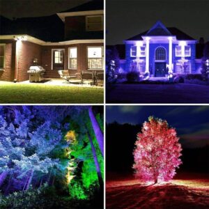 2x zunanji LED reflektor RGB z daljincem 50W IP65