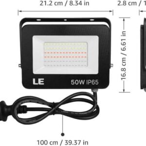 2x zunanji LED reflektor RGB z daljincem 50W IP65