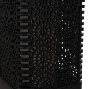 Solarna viseča vrtna svetilka laterna IP44 imitacija plamena 15cm 22 a close up of a black box