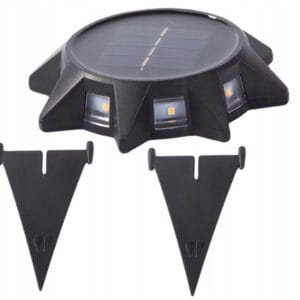 a solar panel with a triangle and triangle corners