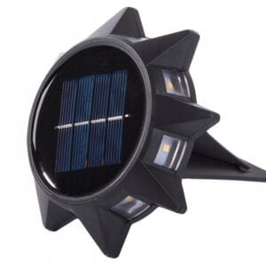a black object with a solar panel
