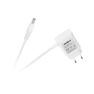 a white electrical plug and cord