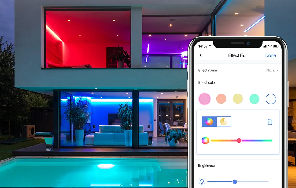 Smart set WiFI LED strip RGBWW 5m alexa google assistant - picture 2