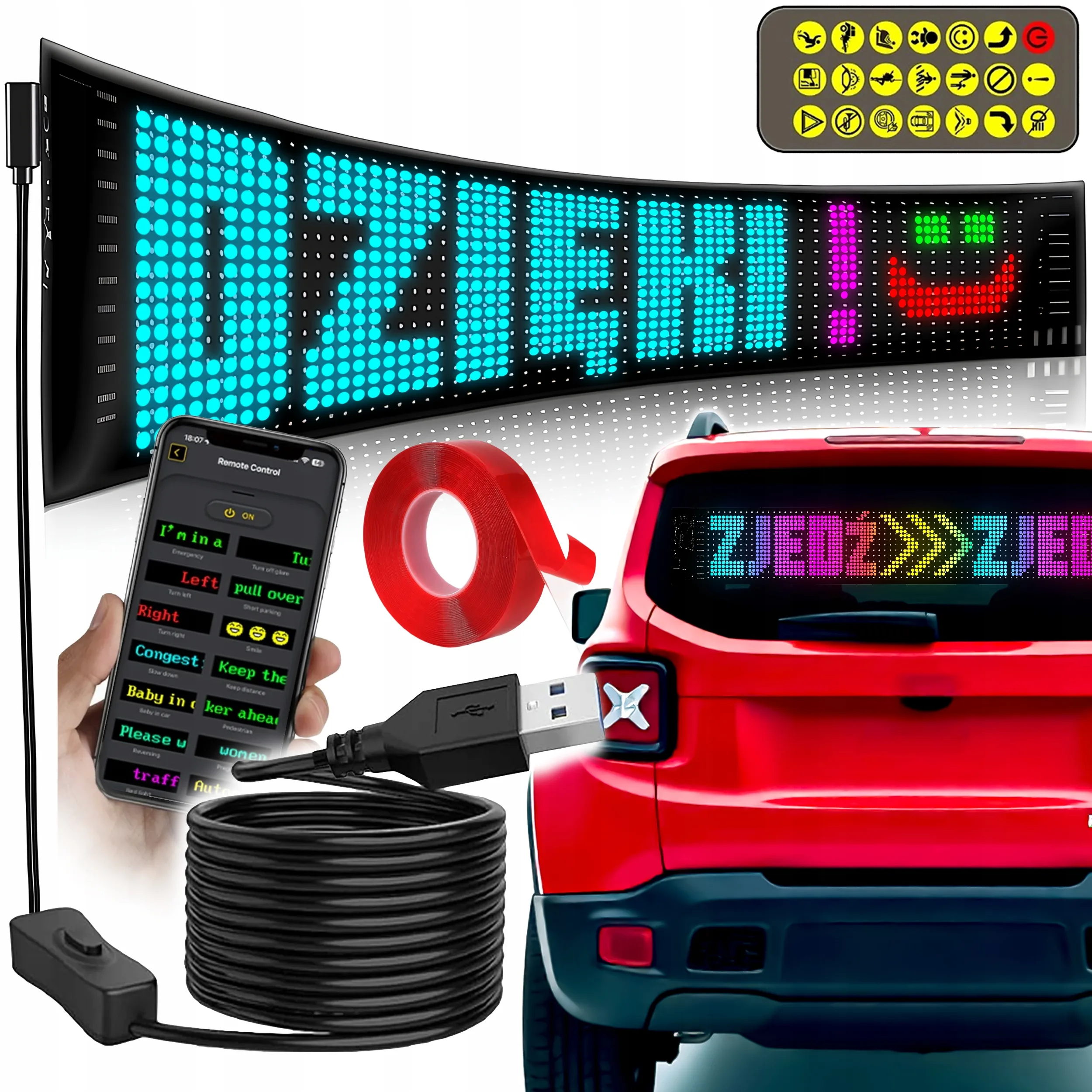 Flexible LED RGB advertising screen
