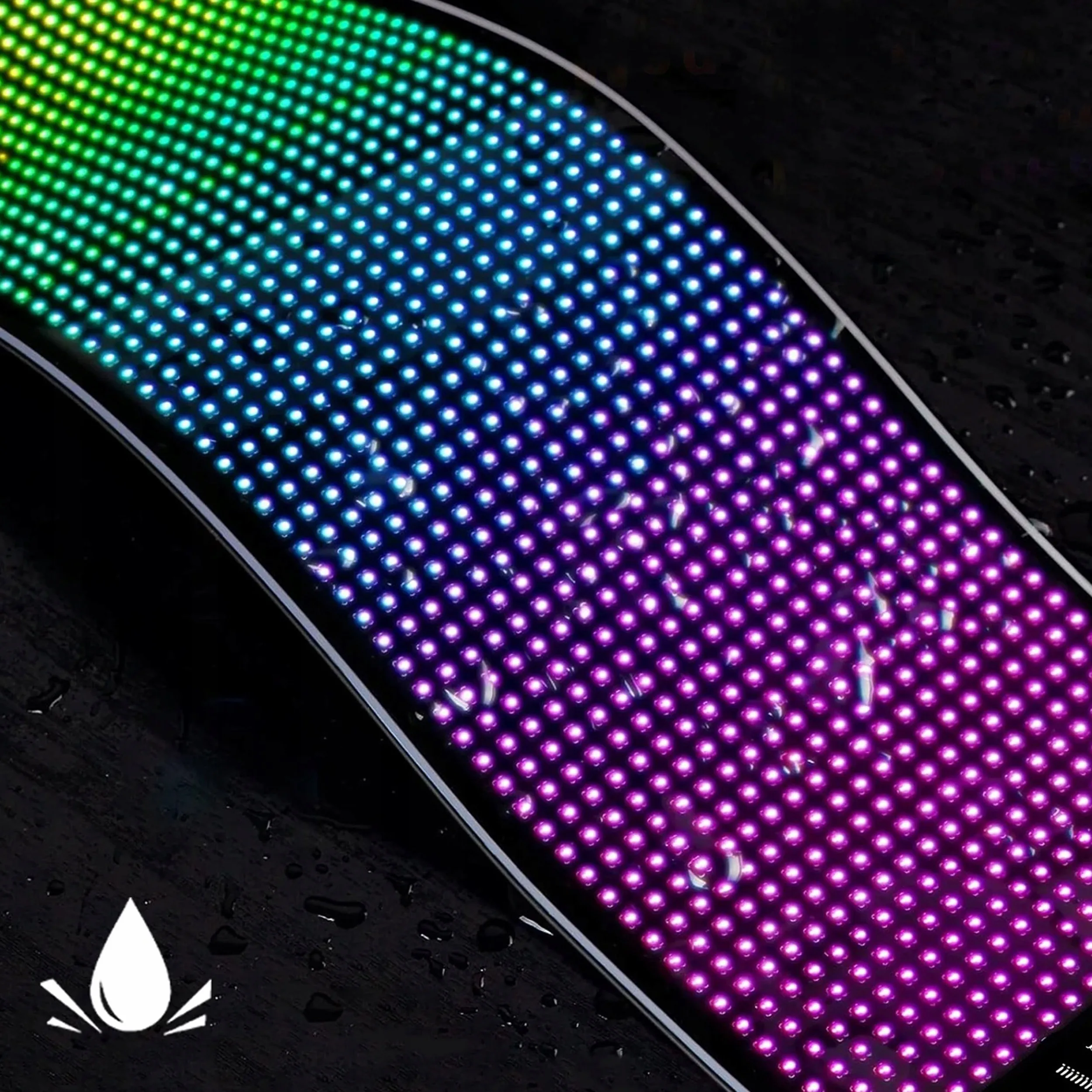 Flexible LED RGB display billboard USB 59cm