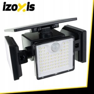 167 LED 500lm solarna svetilka s senzorjem gibanja 1800mAh IP65 6000-6500K