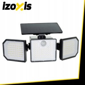 167 LED 500lm solarna svetilka s senzorjem gibanja 1800mAh IP65 6000-6500K