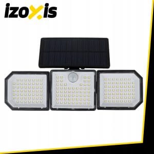 167 LED 500lm solarna svetilka s senzorjem gibanja 1800mAh IP65 6000-6500K