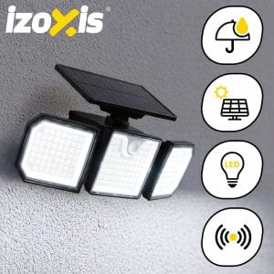 167 LED 500lm solarna svetilka s senzorjem gibanja 1800mAh IP65 6000-6500K