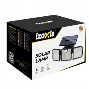 167 LED 500lm solarna svetilka s senzorjem gibanja 1800mAh IP65 6000-6500K