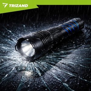 3v1 alu. LED taktična ročna svetilka aku. 5000mAh 1500lm ZOOM LCD USB