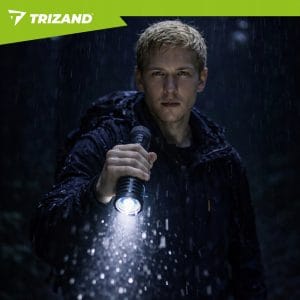 3v1 alu. LED taktična ročna svetilka aku. 5000mAh 1500lm ZOOM LCD USB