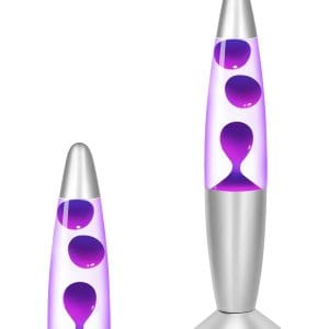 Dekorativna magma lava svetilka vijolična