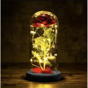 Alternative view of Dekorativna XL toplo bela LED vrtnica v steklenem kozarcu 21cm