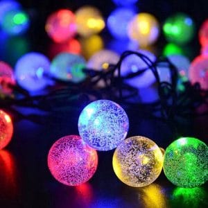 Alternative view of LED RGB 20 zunanja solarna dekorativna girlanda 8 funkcij