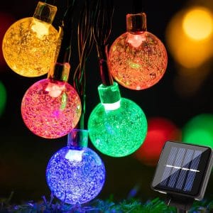 LED RGB 20 zunanja solarna dekorativna girlanda 8 funkcij 17 LED RGB 20 zunanja solarna dekorativna girlanda 8 funkcij