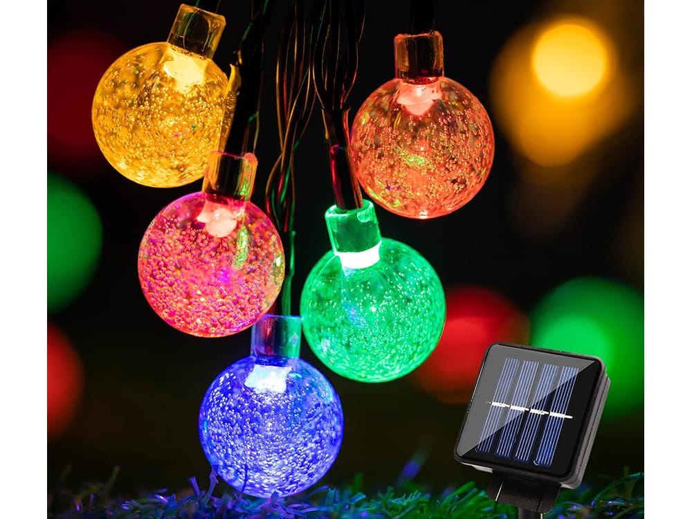 LED RGB 20 zunanja solarna dekorativna girlanda 8 funkcij 7 LED RGB 20 zunanja solarna dekorativna girlanda 8 funkcij - slika 5