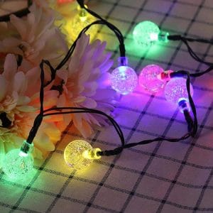 LED RGB 20 zunanja solarna dekorativna girlanda 8 funkcij 18 LED RGB 20 zunanja solarna dekorativna girlanda 8 funkcij
