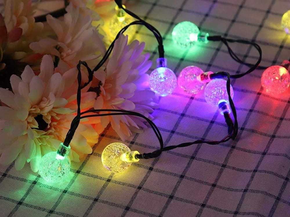 LED RGB 20 zunanja solarna dekorativna girlanda 8 funkcij 8 LED RGB 20 zunanja solarna dekorativna girlanda 8 funkcij - slika 6