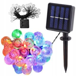 LEDsvet.si 47 LED RGB 40 zunanja solarna dekorativna girlanda 8 funkcij
