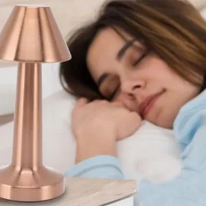 Metal copper LED touch table lamp, 3 colors, USB