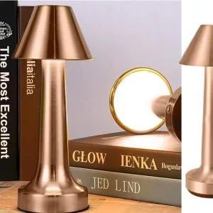 Rechargeable Copper LED Touch Table Lamp