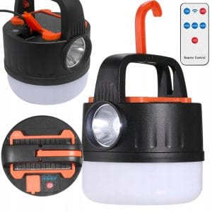 Turistična aku. LED solarna prenosna luč za kampiranje powerbank daljinec