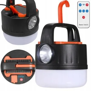 LEDsvet.si 109 Turistična aku. LED solarna prenosna luč za kampiranje powerbank daljinec