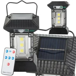 LEDsvet.si 33 Potovalna aku. 2400mAh solarna LED luč za kampiranje s senzorjem USB daljinec