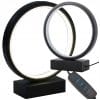LED okrogla namizna svetilka 3 barve svetlobe USB 23cm črna 1 LED okrogla namizna svetilka 3 barve svetlobe USB 23cm črna