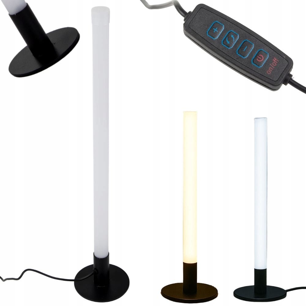 LED vertikalna namizna svetilka 3 barve svetlobe USB 40cm črna 3 LED vertikalna namizna svetilka 3 barve svetlobe USB 40cm črna