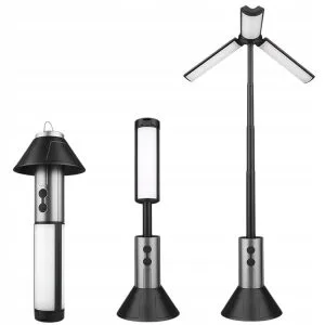 3in1 Travel Telescopic LED Camping Flashlight USB