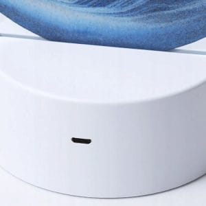 USB LED RGB 3D namizna steklena peščena slika 19cm modra 17 USB LED RGB 3D namizna steklena peščena slika 19cm modra