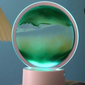 USB LED RGB 3D namizna steklena peščena slika 19cm zelena 14 USB LED RGB 3D namizna steklena peščena slika 19cm zelena