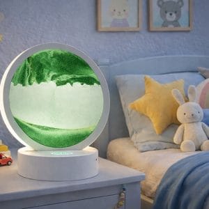 USB LED RGB 3D namizna steklena peščena slika 19cm zelena 17 USB LED RGB 3D namizna steklena peščena slika 19cm zelena