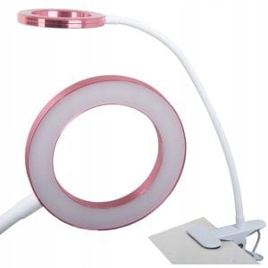 LEDsvet.si 13 Gibljiva 24 LED kozmetična namizna svetilka USB sponka