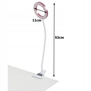 Gibljiva 24 LED kozmetična namizna svetilka USB sponka 19 Gibljiva 24 LED kozmetična namizna svetilka USB sponka