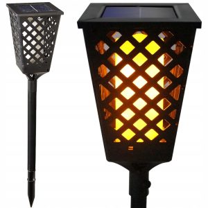 Solarna vrtna talna LED svetilka z učinkom gorečega plemena 107cm